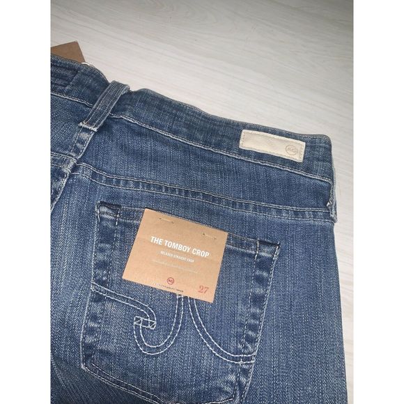 AG Tomboy Crop Relaxed Straight Leg Cropped Jeans - Picture 5 of 5